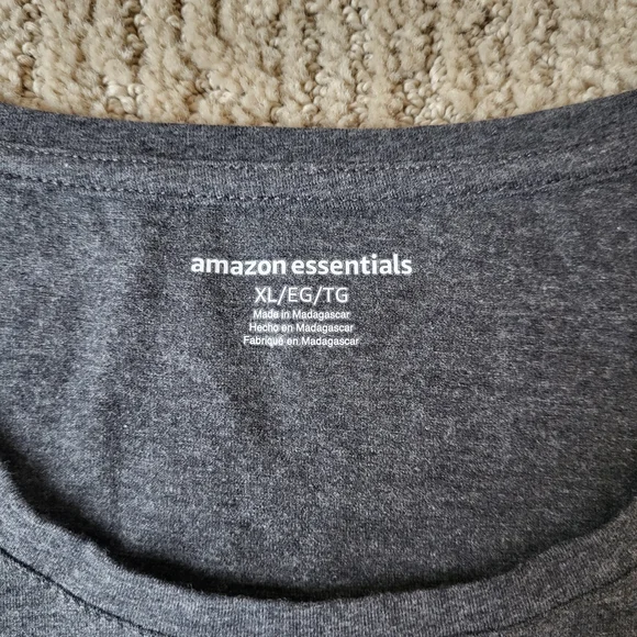 Women’s Regular-Fit Short Sleeve T-Shirts 2-Pack–Dark Gray Heather–Size XL-NWOT - Picture 4 of 7